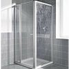 Kermi Nova 2000 Seitenwand verkürzt 100 x 200 cm Kunstglas kerolan fontana / silber mattglanz (N2TWD1002011K) Sanitär & Armaturen