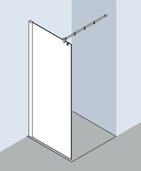 Sanitär & Armaturen Kermi Pasa XP Walk-In Duschwand (Typ TWF)