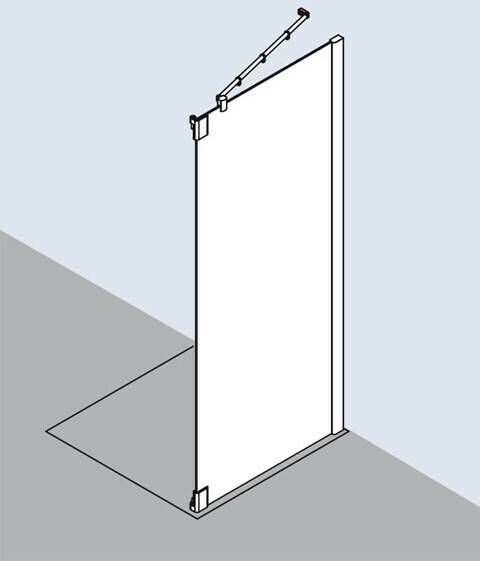 Kermi Pasa XP Seitenwand für Pendetür (Typ TF)links (Typ TFL) Sanitär & Armaturen