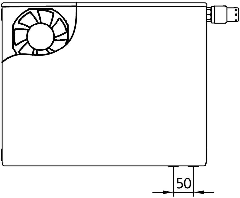 Kermi x-flair Plan-V Wärmepumpen-Heizkörper Typ 22 BxHxT: 605x1605x102 mm links 1054 Watt (PTV2L0601601L1K) Heizungen