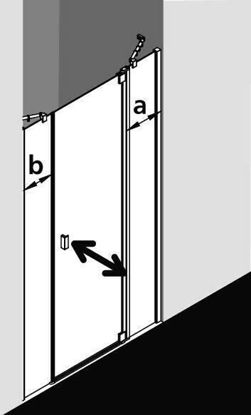 Kermi Raya Pendeltür 1-fügelig (Typ 1A)rechts (Typ 1AR) Sanitär & Armaturen