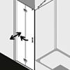 Sanitär & Armaturen Kermi Diga Pendel Doppel-Falttür für Seitenwand (Typ 2S)rechts (Typ 2SR)