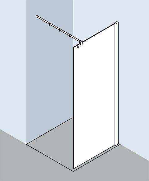 Sanitär & Armaturen Kermi Pasa XP Walk-In Duschwand (Typ TWF)