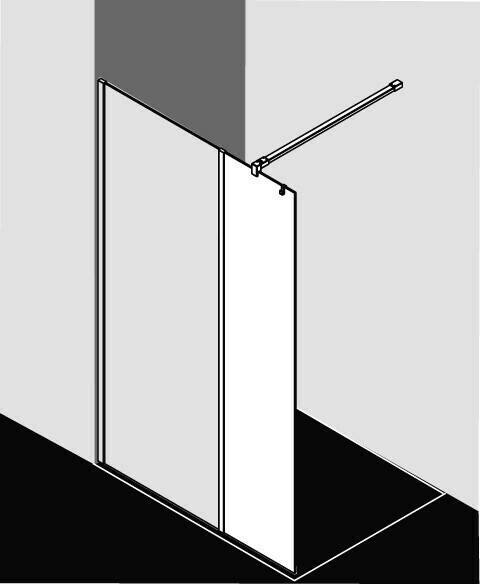 Sanitär & Armaturen Kermi Walk-In XB Duschwand (Typ WIH)