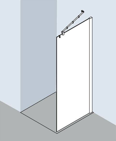 Sanitär & Armaturen Kermi Pasa XP Walk-In Duschwand (Typ TWG)