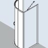 Kermi Nova 2000 R48 mit Pendeltür 90 x 90 x 200 cm Sanitär & Armaturen