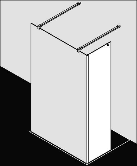 Sanitär & Armaturen Kermi Walk-In XB Duschwand (Typ FFW)