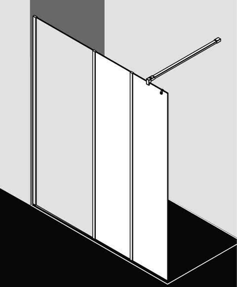 Sanitär & Armaturen Kermi Walk-In XB Duschwand (Typ WIH)